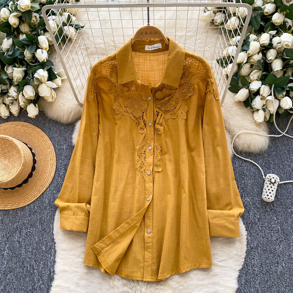 Besticktes Shirt im französischen Stil – Bild 1 | LuxeStyle