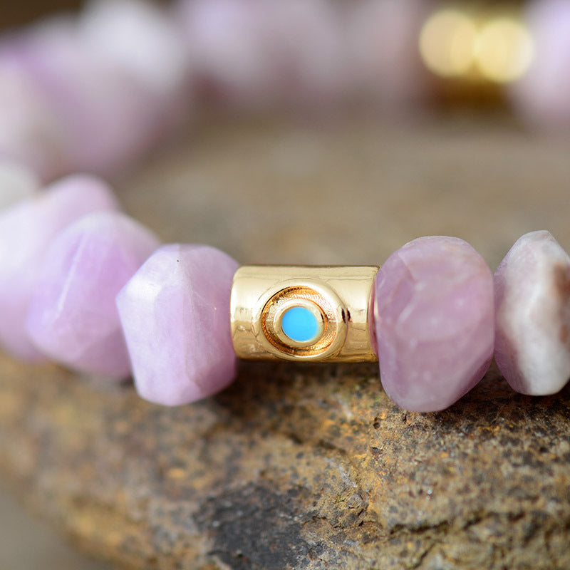 Boho Armband mit natürlichen Kristallperlen – Bild 2 | LuxeStyle