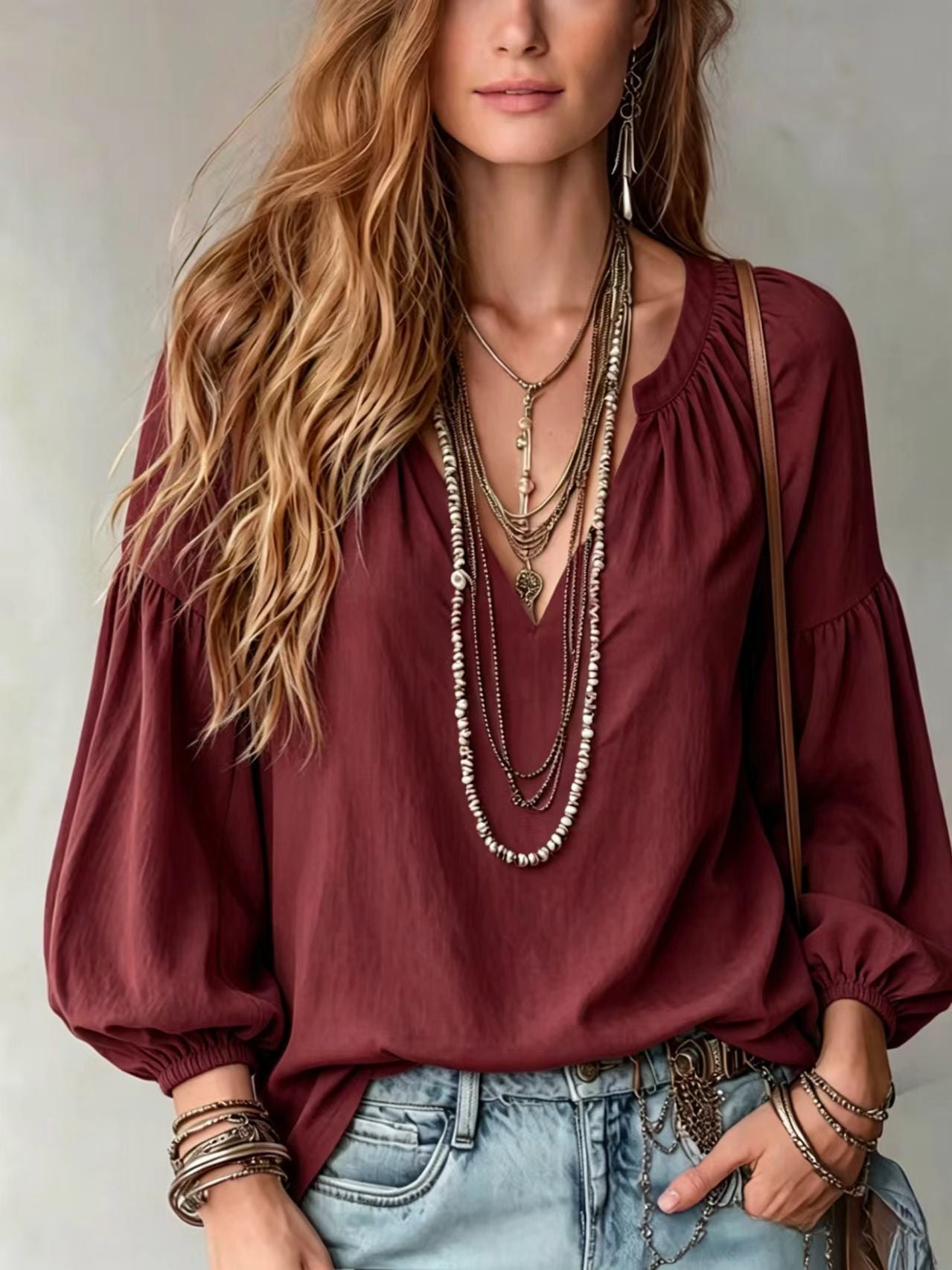 Weites Langarmshirt