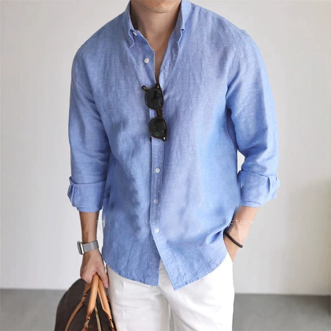 Herren Langarmhemd