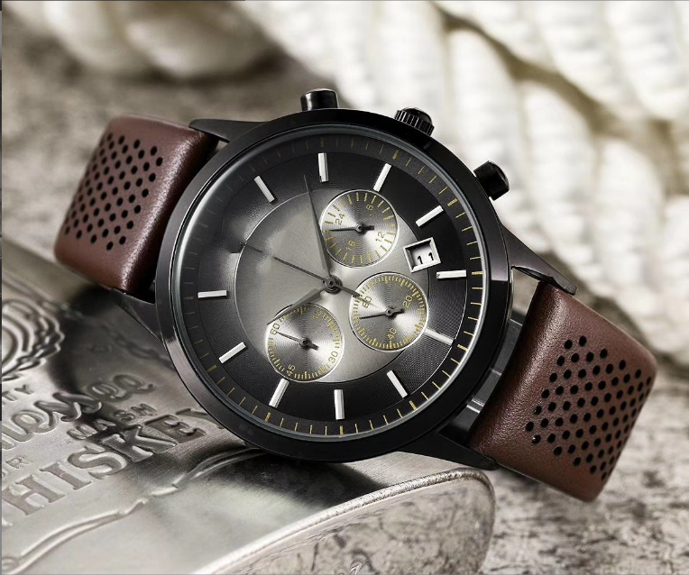 Herren Quarzuhr mit Kautschukarmband – Bild 7 | LuxeStyle