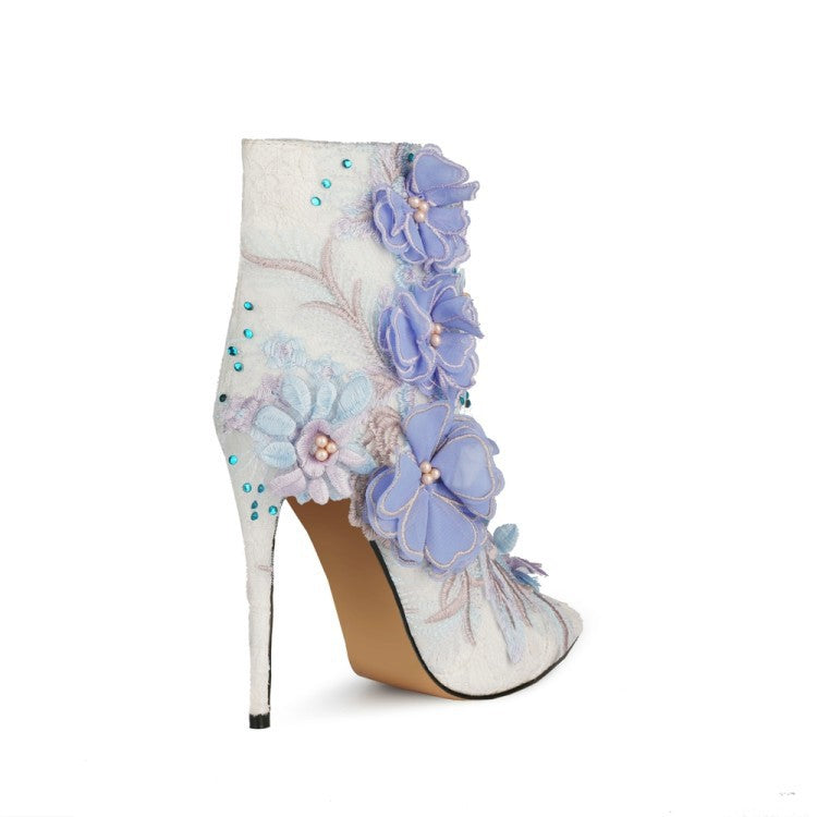 Spitze Blumen Brautschuhe – Bild 2 | LuxeStyle