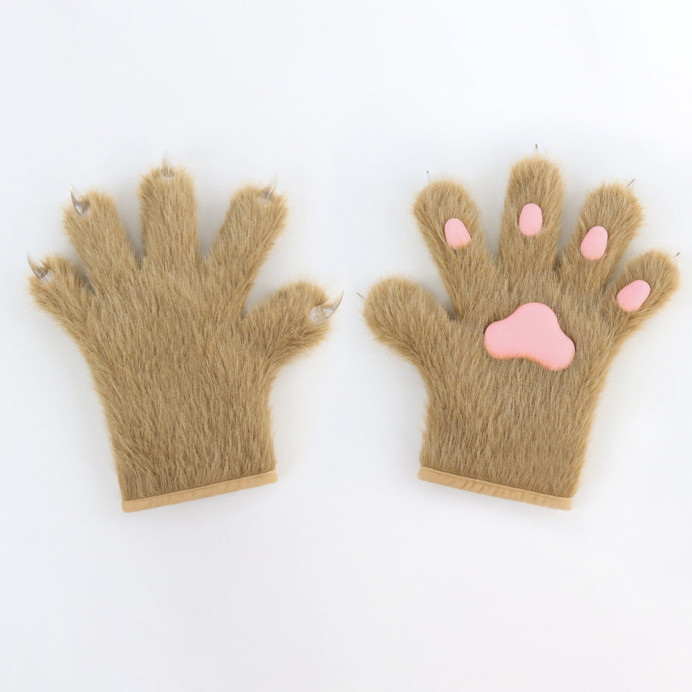 Katzenpfoten-Handschuhe Plüsch