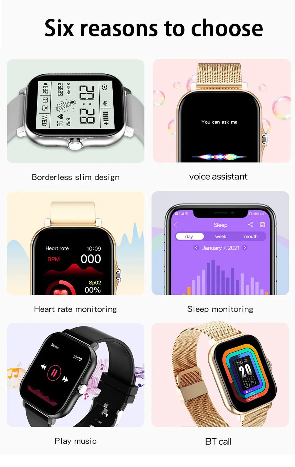 Smartwatch mit Bluetooth-Telefonie und Touchscreen – Bild 18 | LuxeStyle