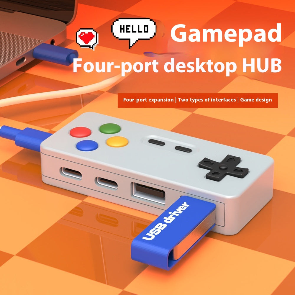 4-in-1 Cartoon Game USB Hub