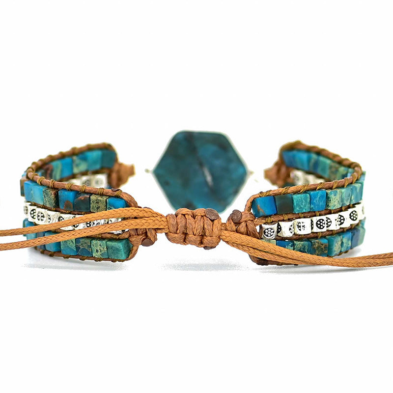 Ximia Armband mit Naturstein-Würfelkette – Bild 5 | LuxeStyle