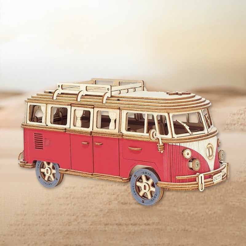 3D Holzpuzzle: Camper Modell zum Zusammenbauen – Bild 5 | LuxeStyle