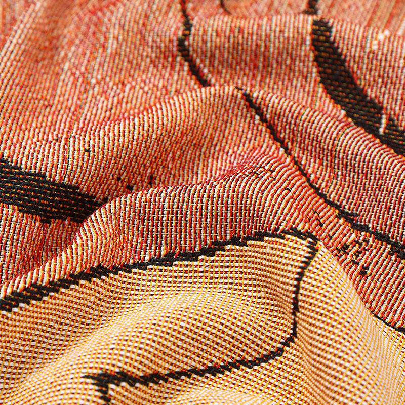 Retro-Strickdecke mit Tigermotiv