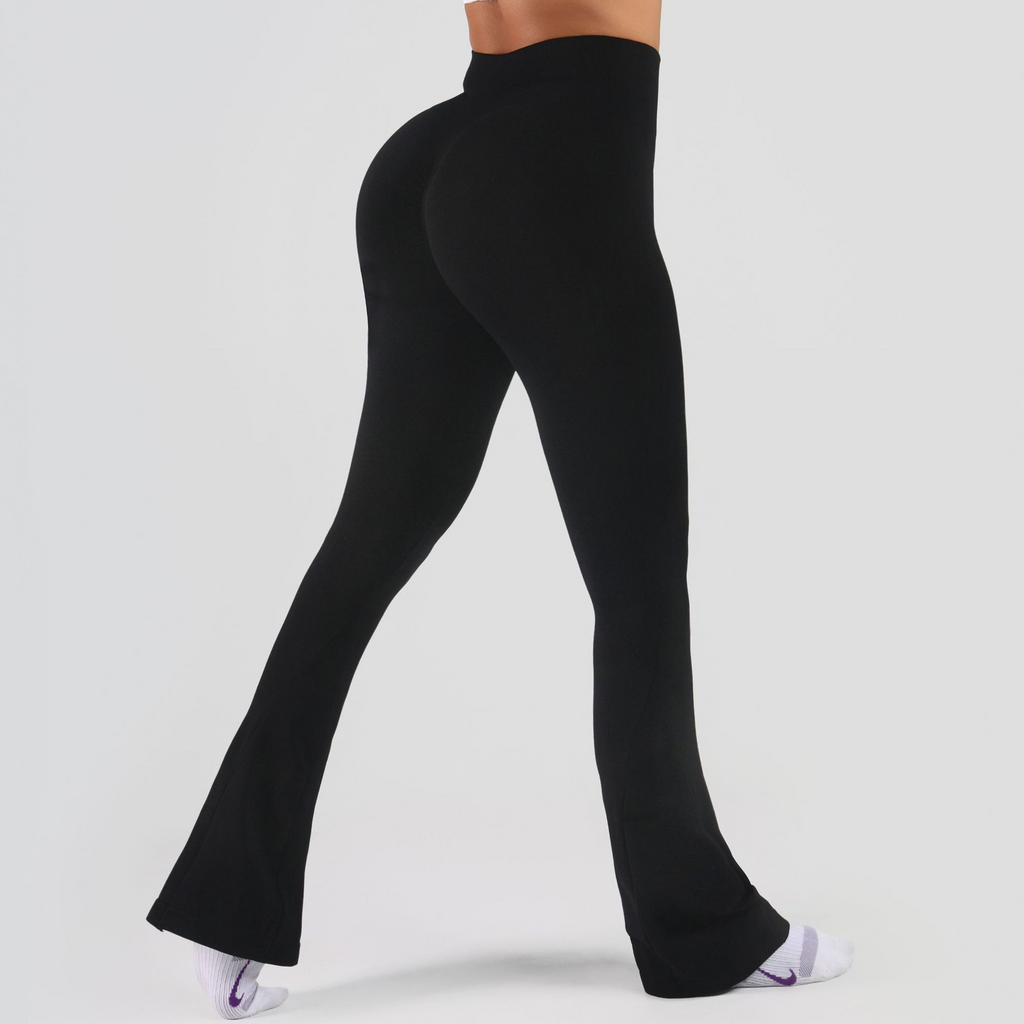 High Waist Flared Yoga Pants mit Scrunch