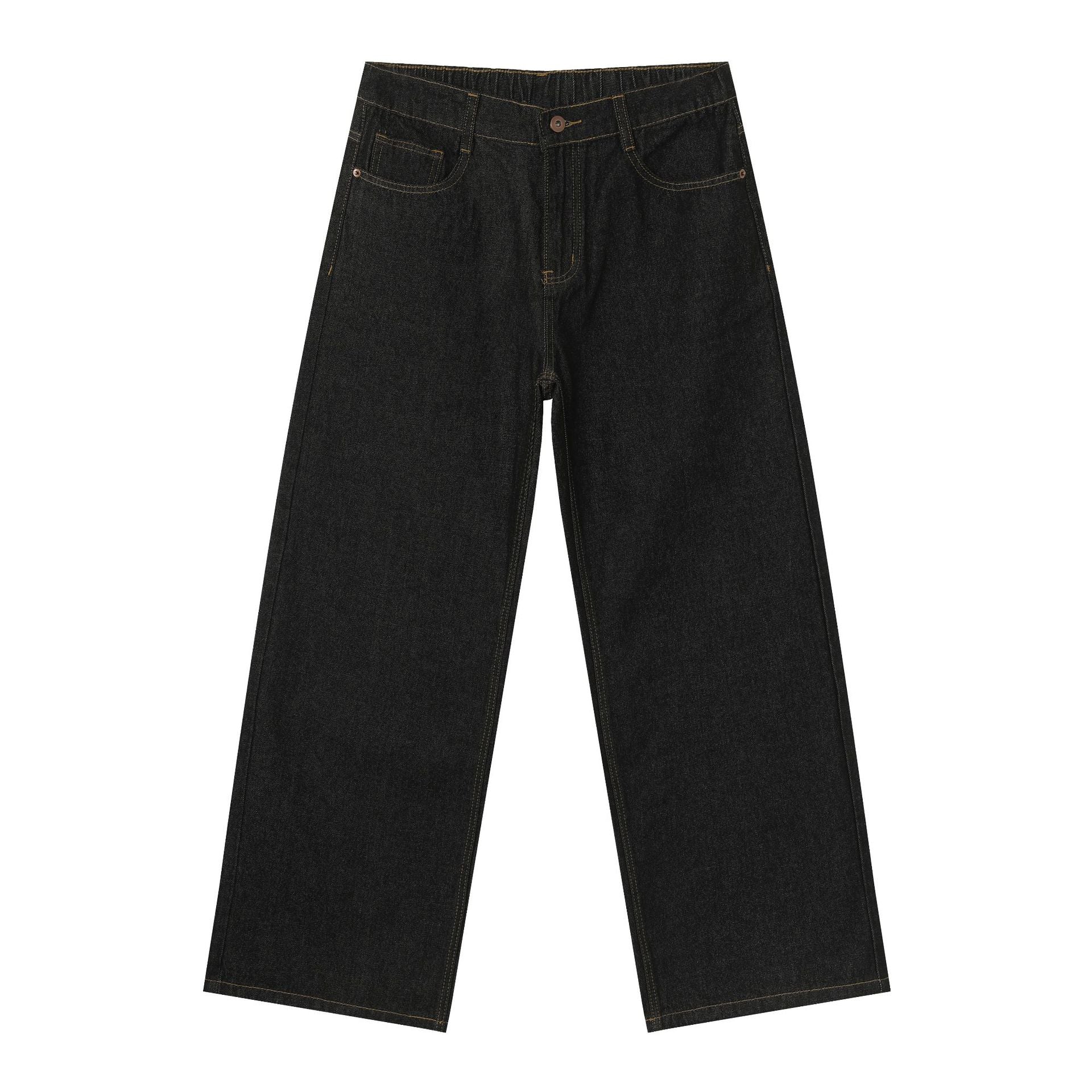 Loose Fit Straight Jeans im Korean Style
