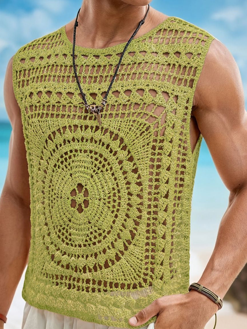 Herren-Pullover mit Rundhalsausschnitt