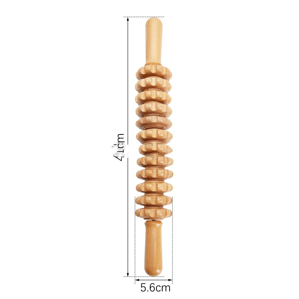 Hölzerner Massage-Roller für Gesicht und Körper – Bild 8 | LuxeStyle
