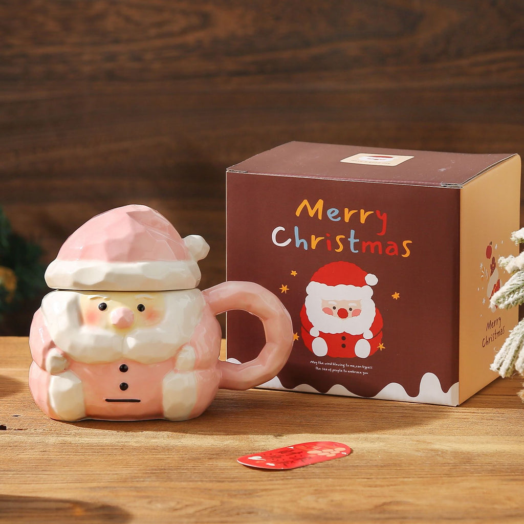 Keramische Tasse mit Weihnachtsmann‑Deckel – Bild 5 | LuxeStyle