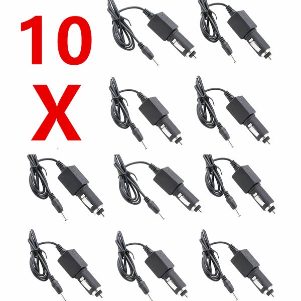 10er-Pack 12V DC Auto-Ladeadapter für Stirnlampen