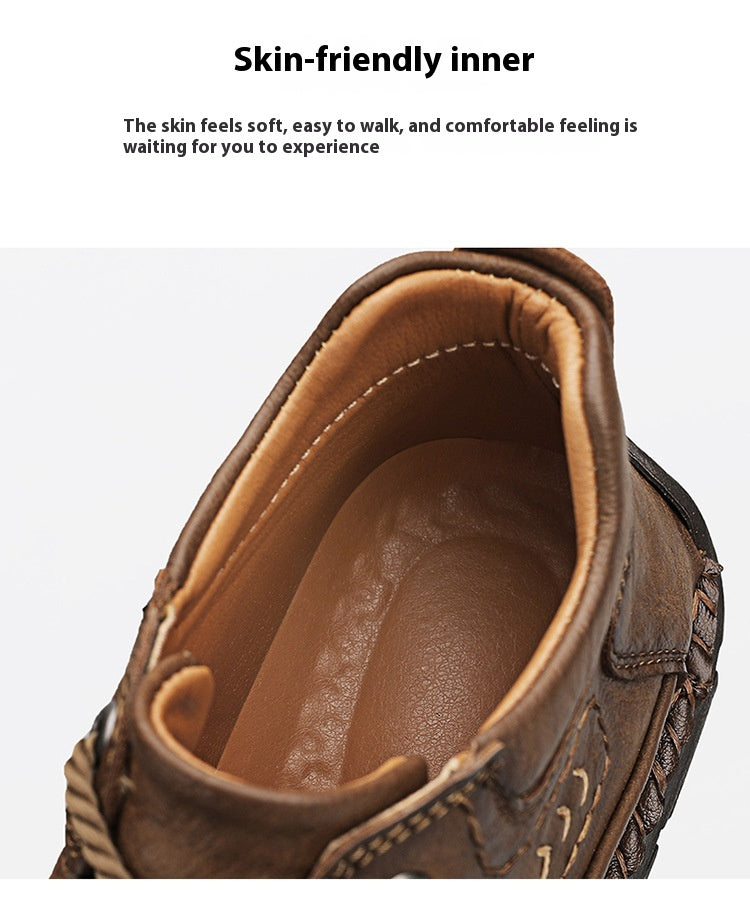 Herren High-Top Winterboots aus Leder