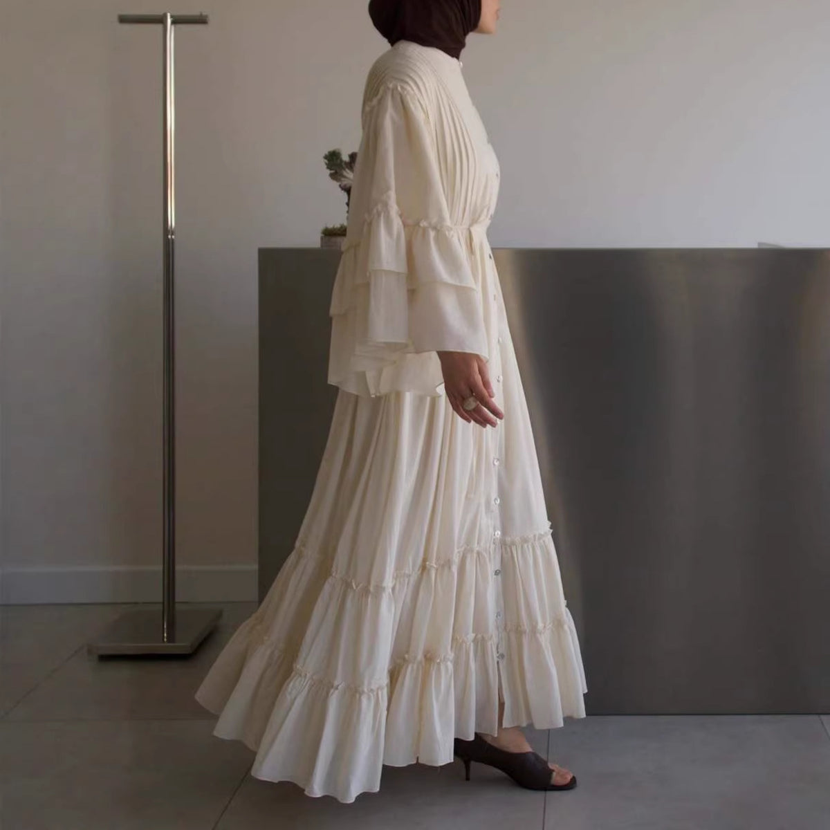 Freizeitkleid mit Rüschen – Bild 7 | LuxeStyle