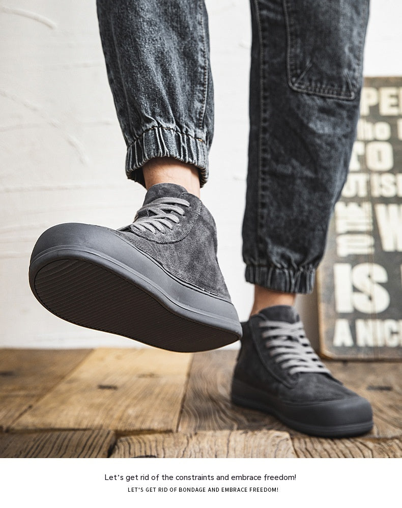 Lässige High-Top Leder Worker-Boots für Herren – Bild 16 | LuxeStyle