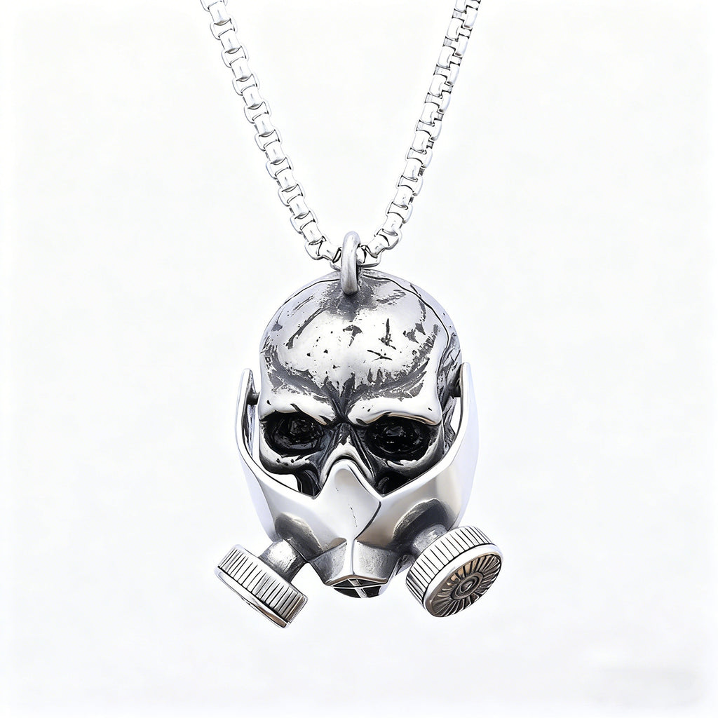 Retro Totenkopf Gasmasken-Anhänger – Bild 4 | LuxeStyle