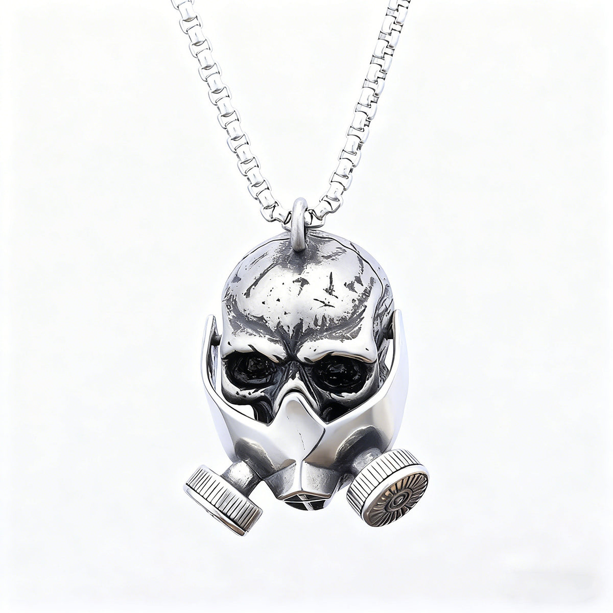 Retro Totenkopf Gasmasken-Anhänger – Bild 4 | LuxeStyle