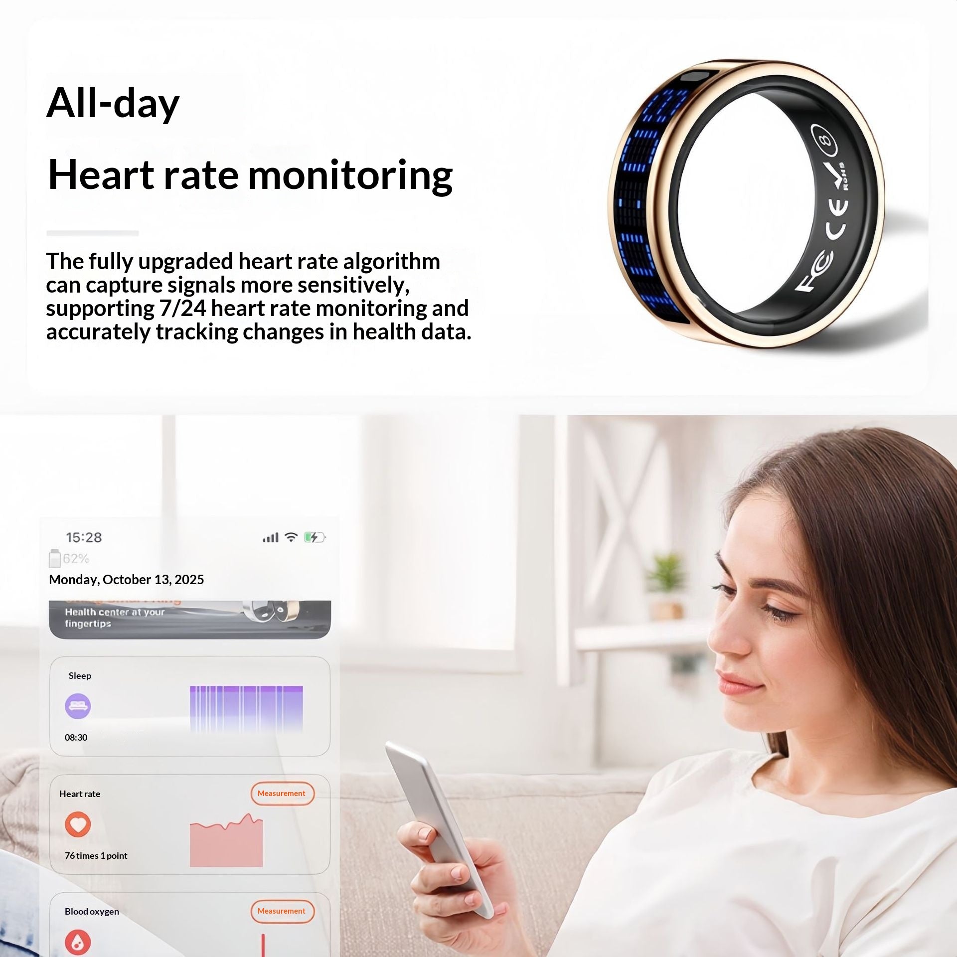 Smart Ring mit Fitness- und Gesundheits-Tracking