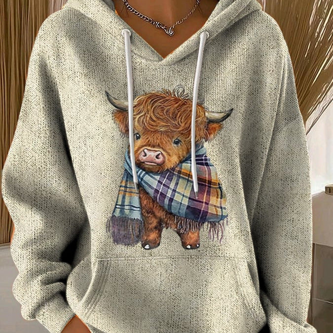 3D Tier-Print Hoodie für Damen