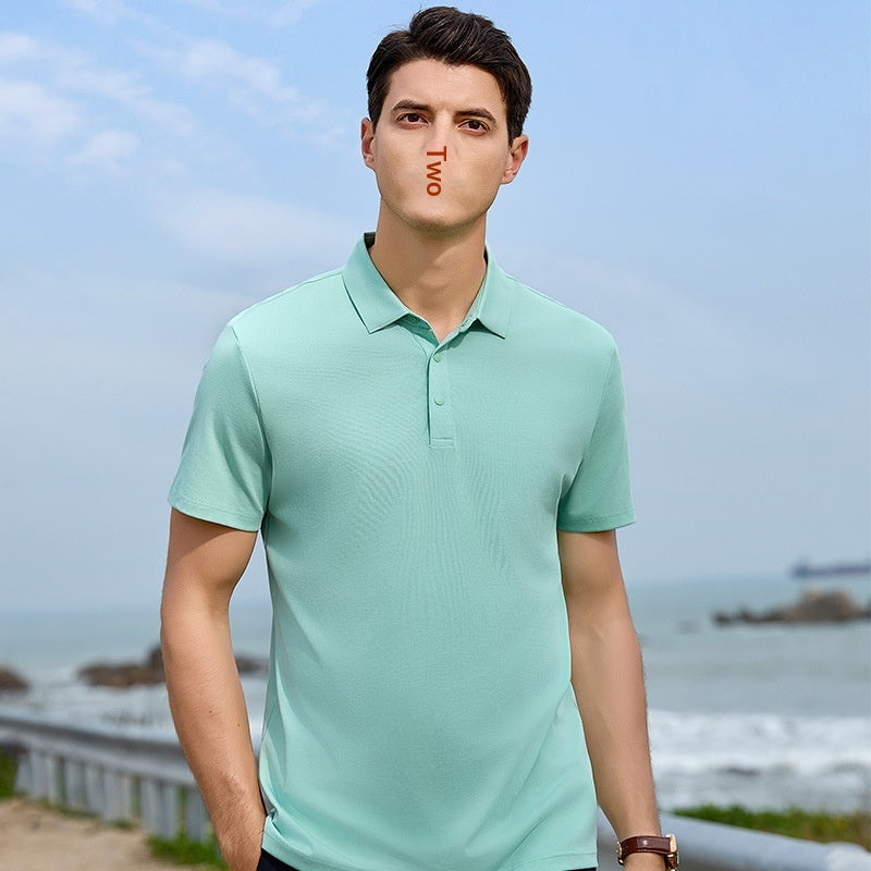 Polo-Shirt aus merzerisierter Baumwolle