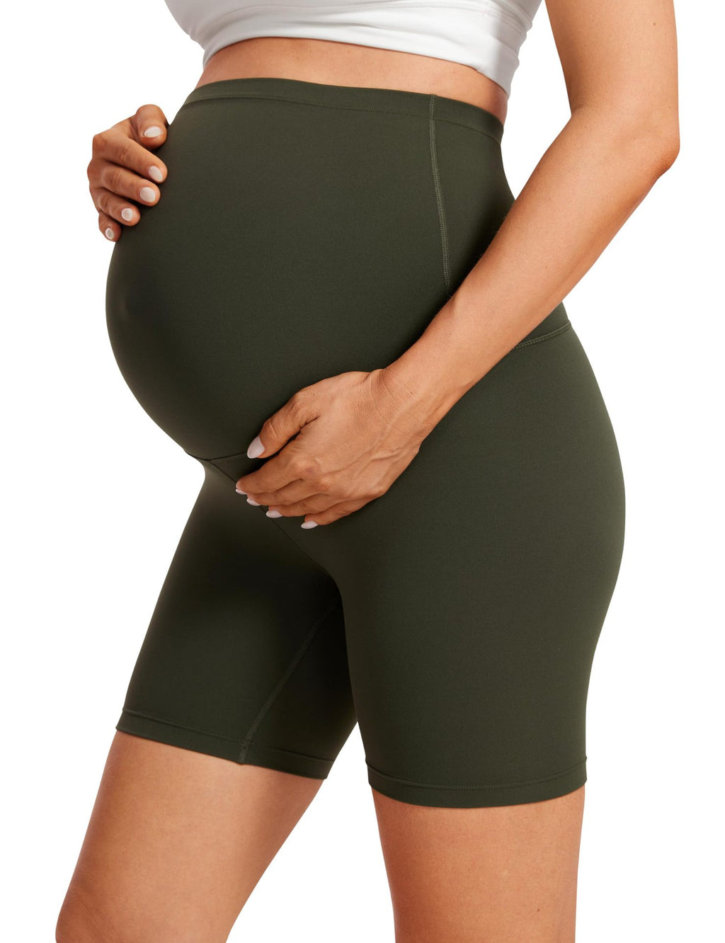 Umstands-Capri-Leggings mit hohem Bund