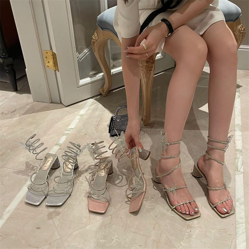 High-Heel Sandalette mit offener Spitze – Bild 3 | LuxeStyle
