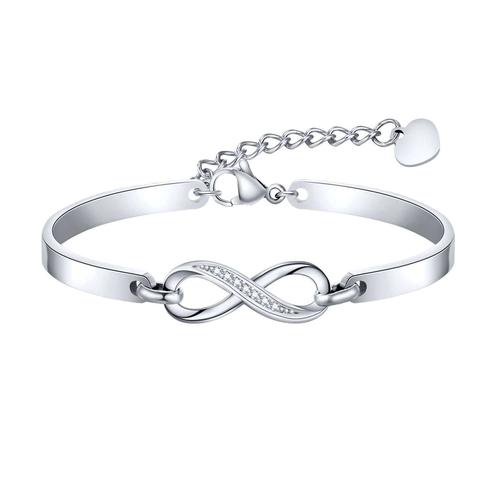 Kupfer Zirkon Herz Unendlichkeits Armband – Bild 7 | LuxeStyle