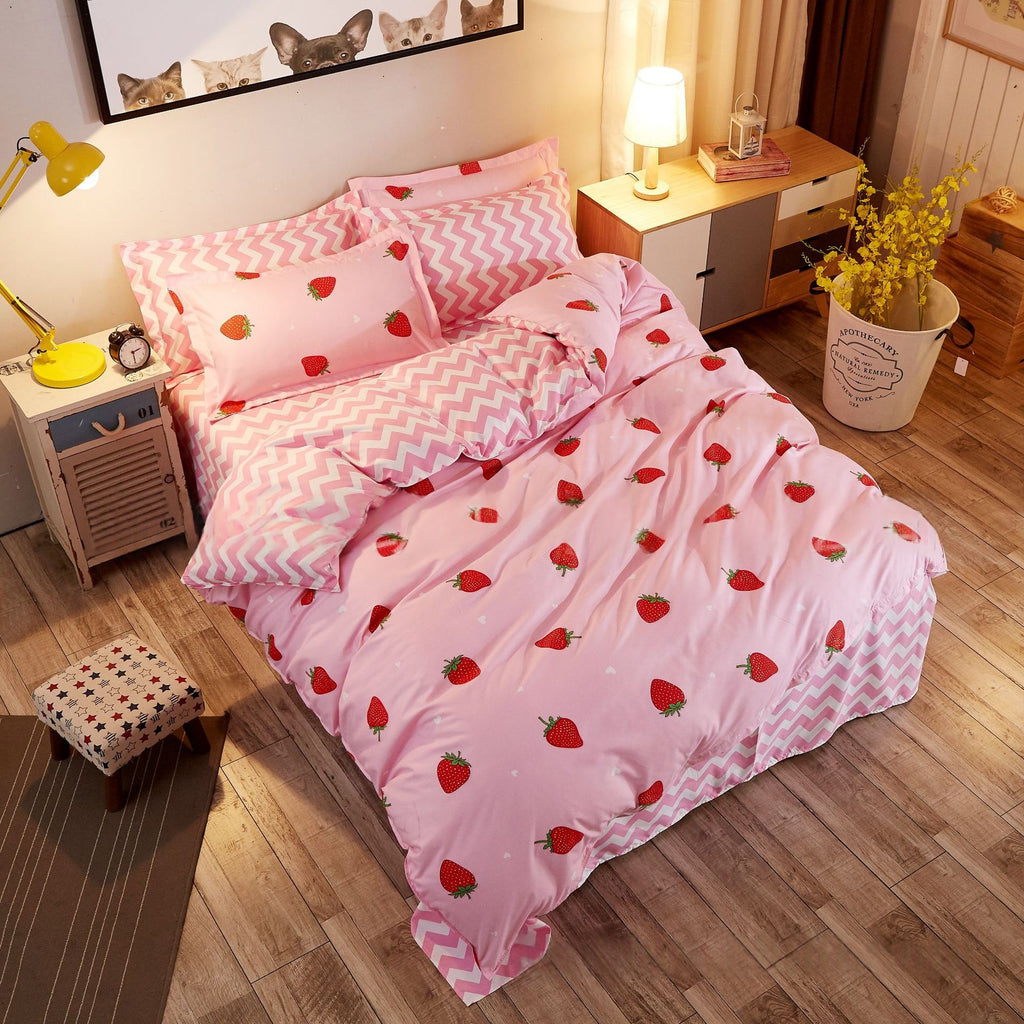 Kinderbettwäsche Set mit Druckdeckbezug & Kissen