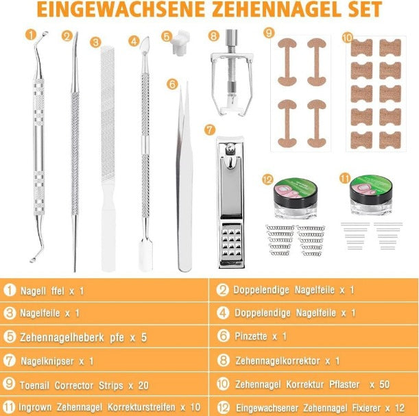 Korrektur-Set für eingewachsene Nägel