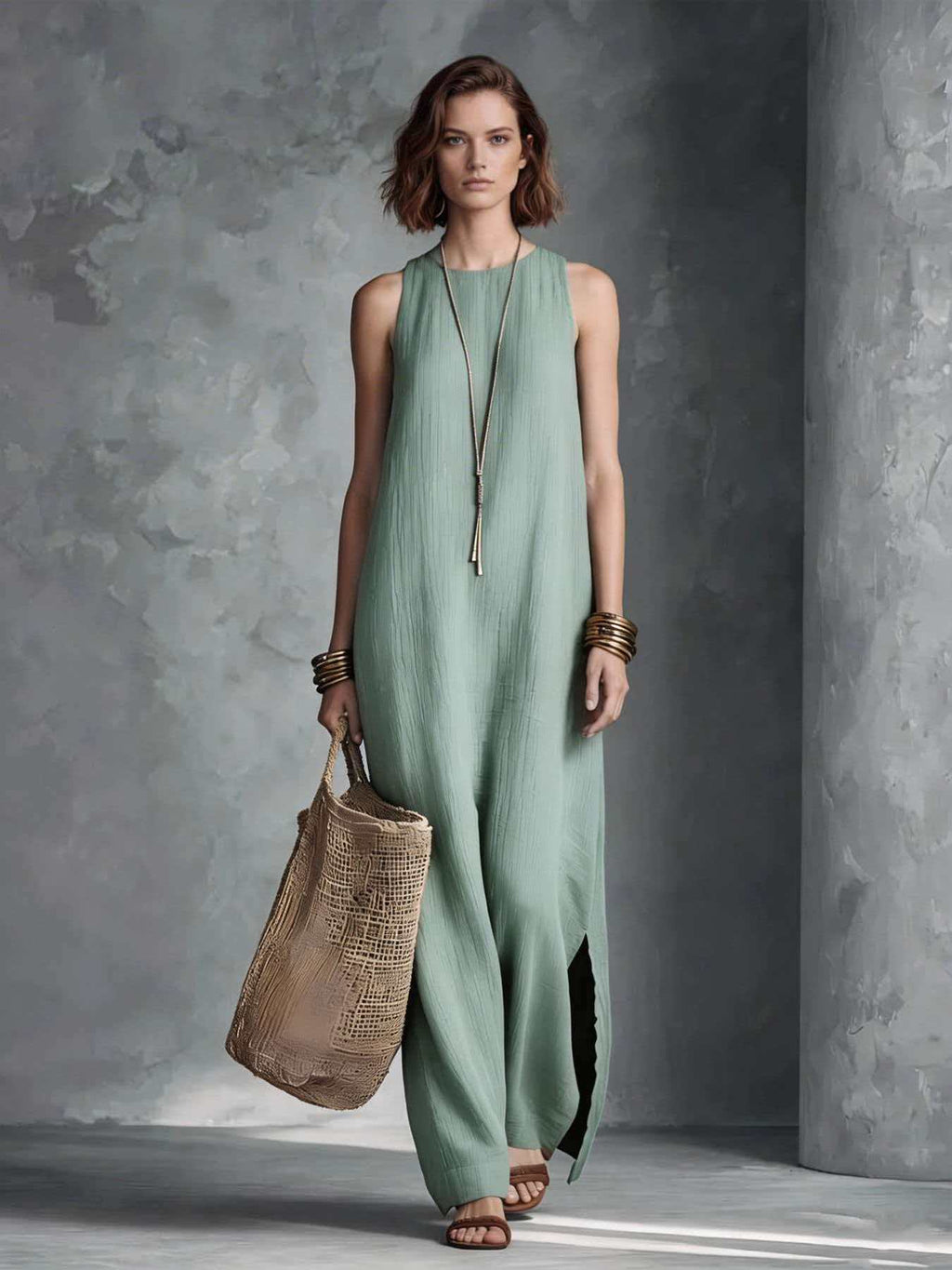 Ärmelloses Resort-Kleid für Damen – Bild 5 | LuxeStyle