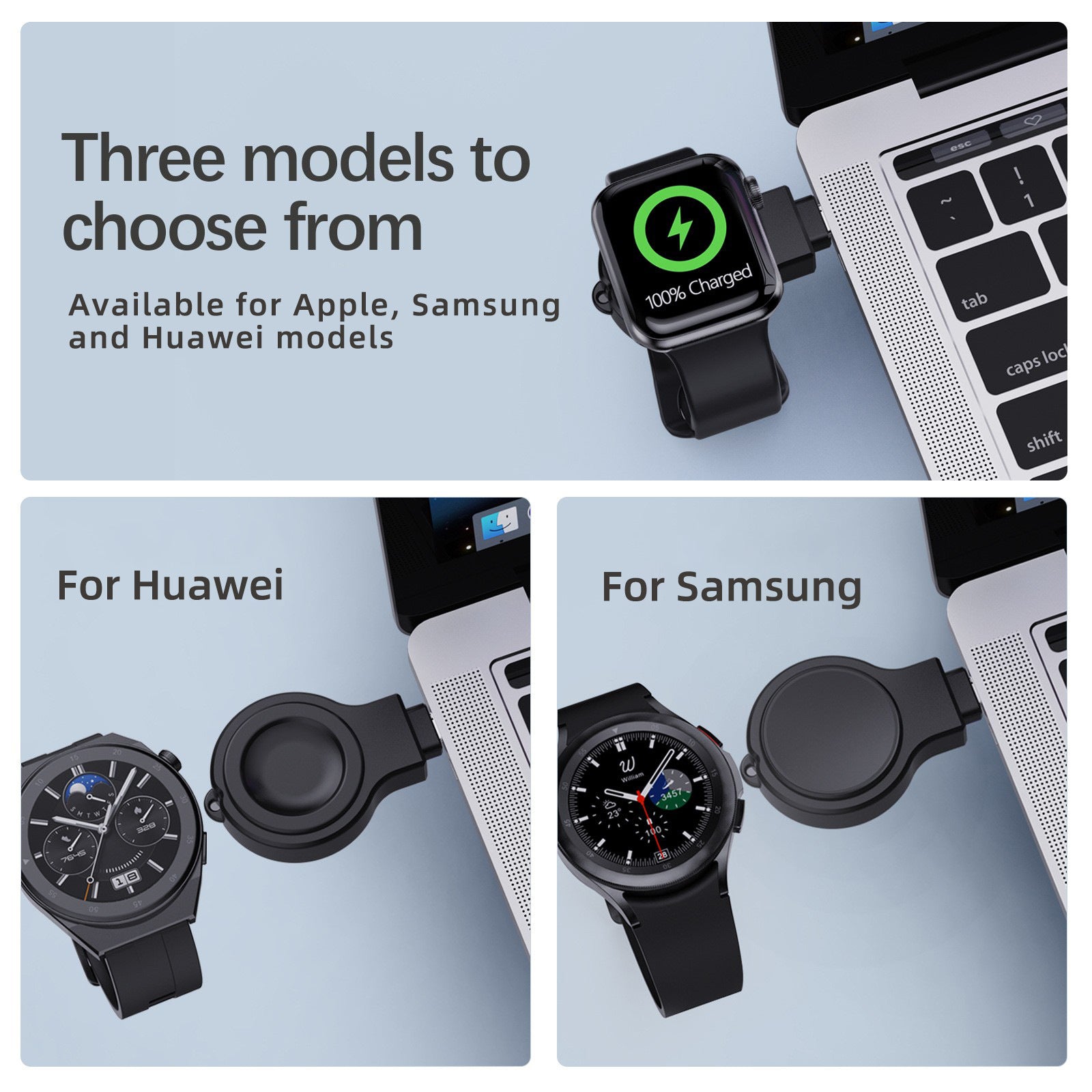 Tragbares kabelloses Google Watch Ladegerät