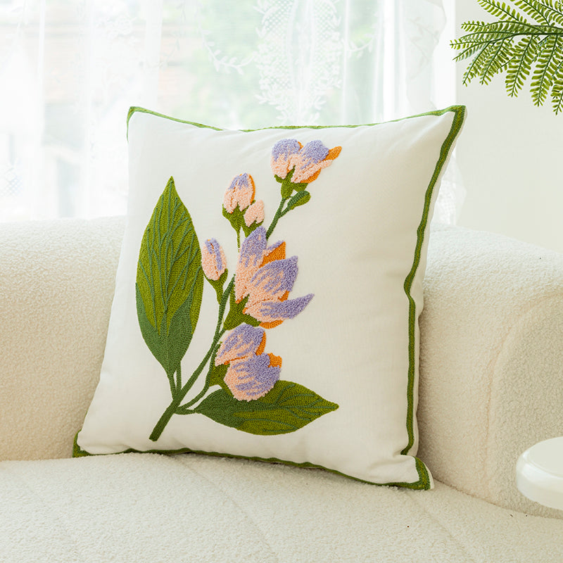 Sofakissen mit Blumen-Stickerei – Bild 2 | LuxeStyle