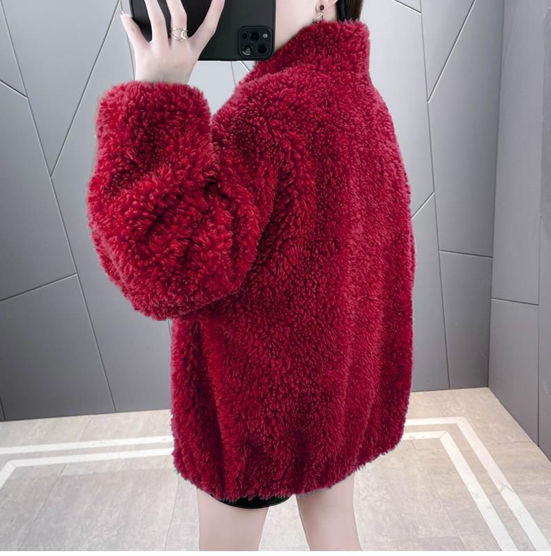 Kurzer Wende-Shearling-Mantel für Damen