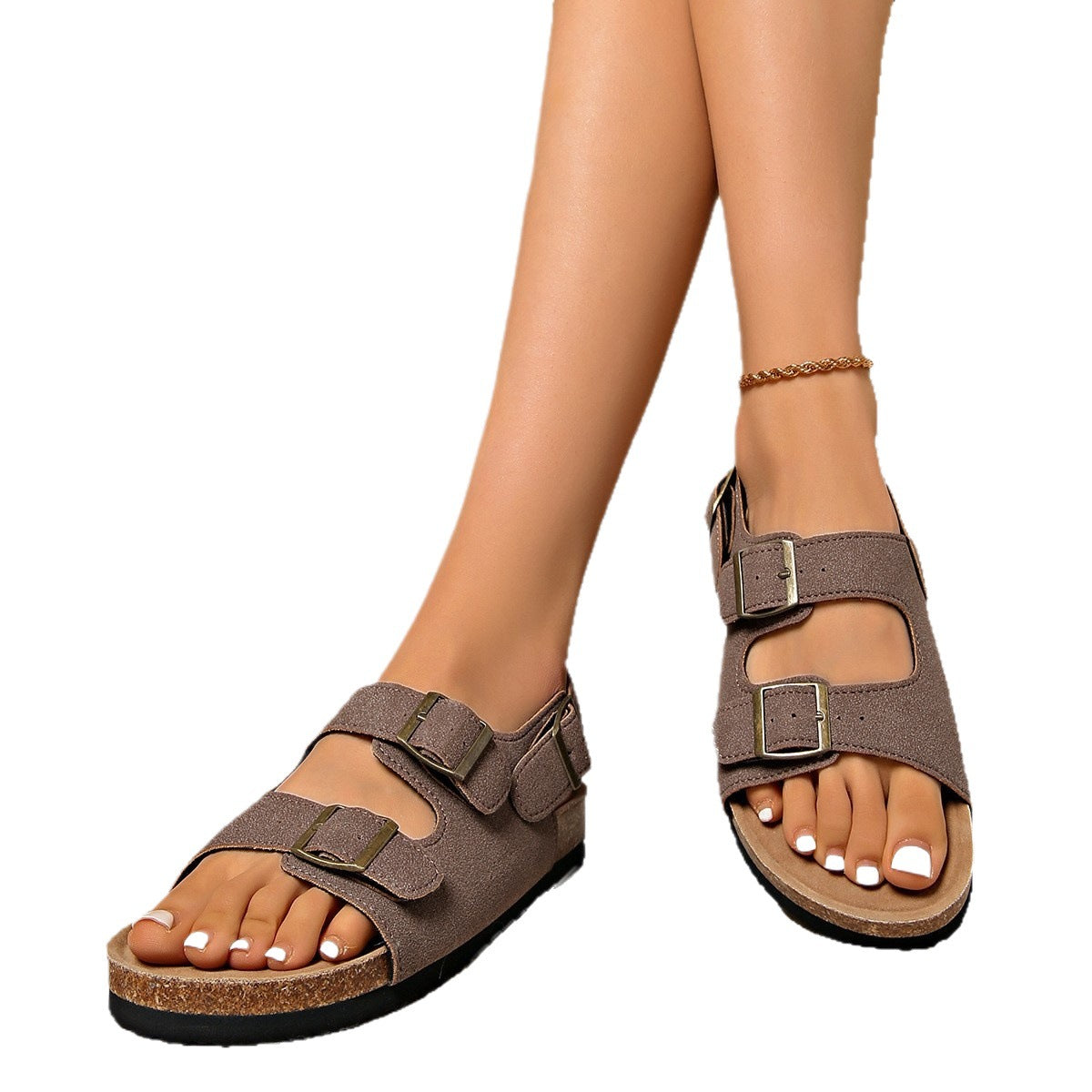 Retro Römer Sandalen mit Schnalle