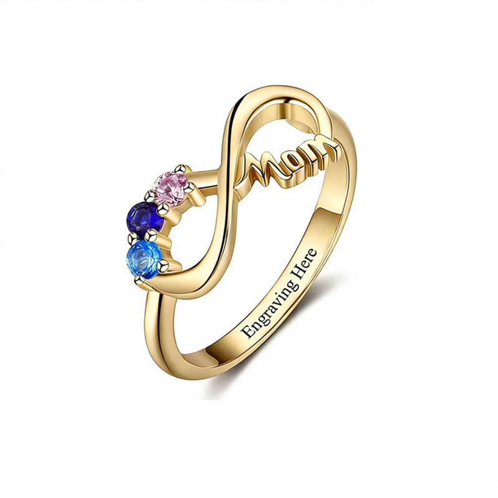 Unendlichkeit Symbol Geburtsstein Ring – Bild 1 | LuxeStyle