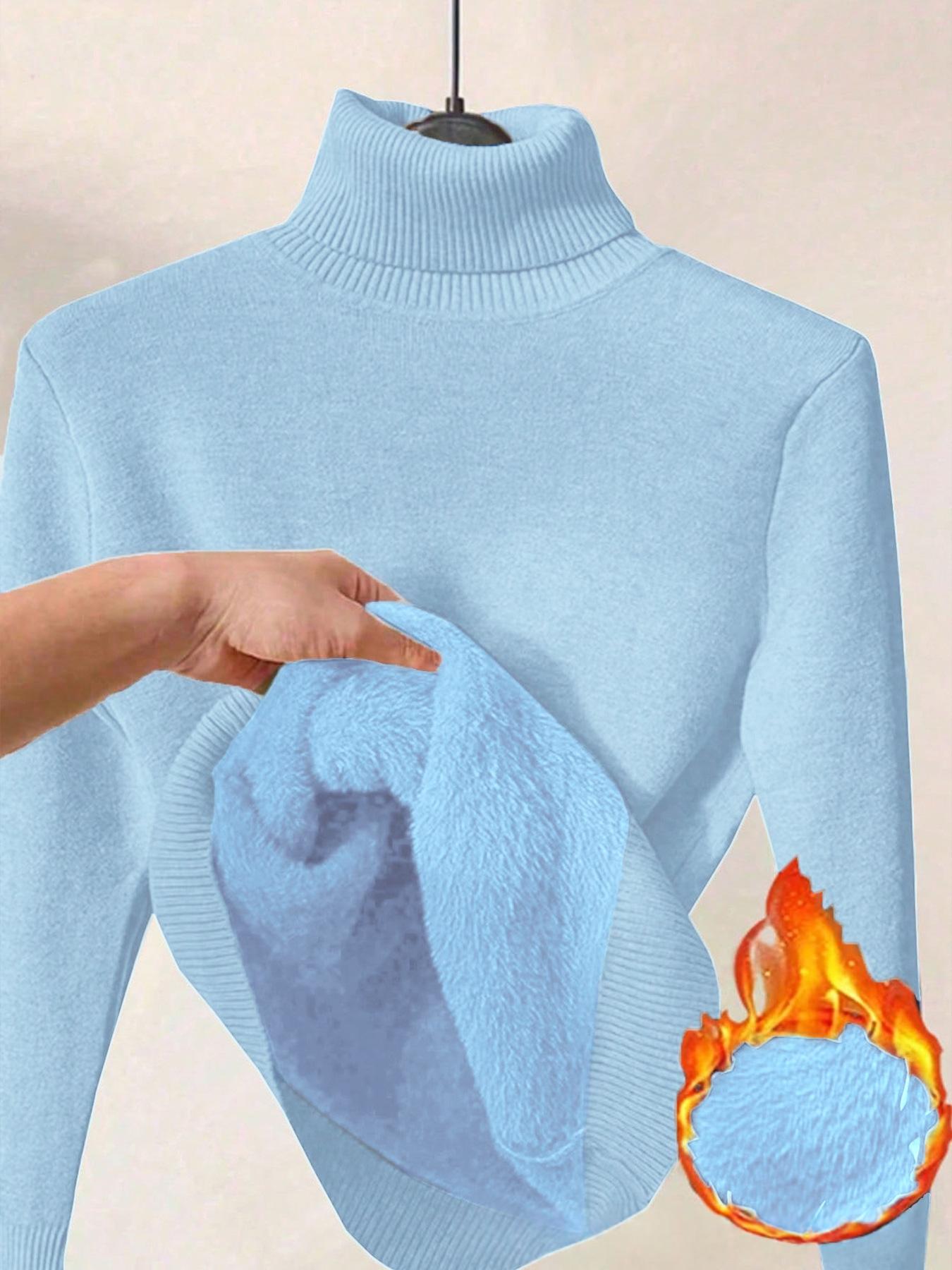Damen Fleece Rollkragenpullover