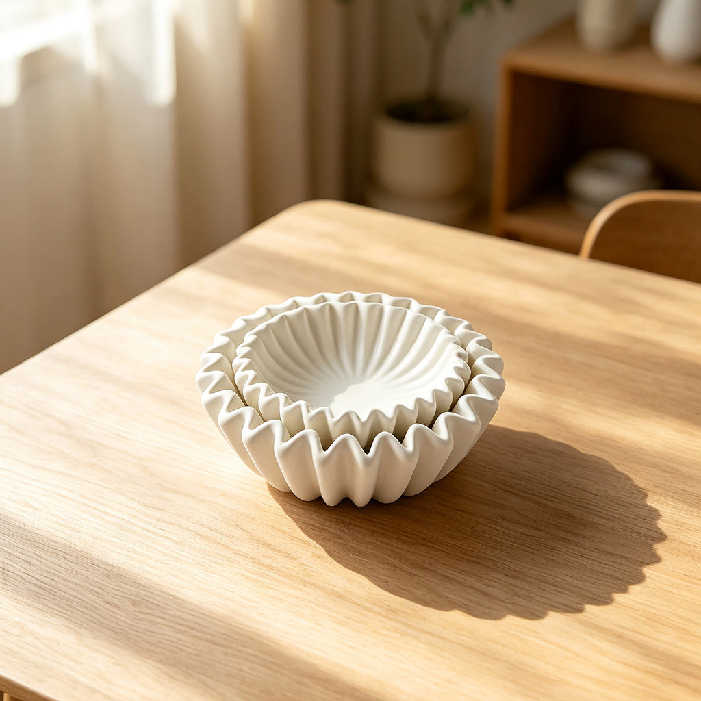 Weisse Fruchtschale aus Resin – Bild 2 | LuxeStyle
