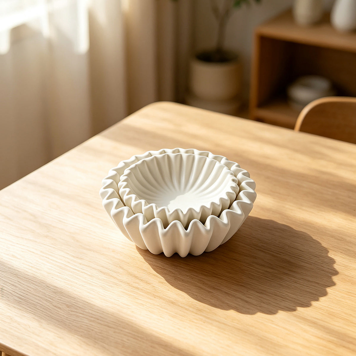 Weisse Fruchtschale aus Resin – Bild 2 | LuxeStyle