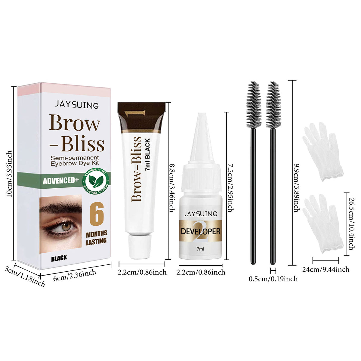 Wasserfestes 2-in-1 Wimpern- & Augenbrauenfärbe-Set – Bild 5 | LuxeStyle