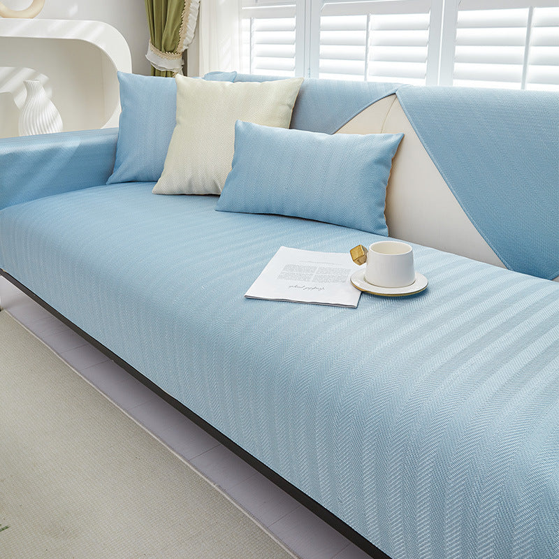 Sofa-Kissen aus Eisseide für den Sommer