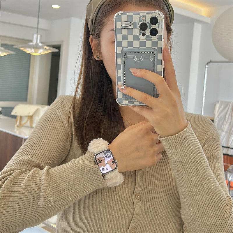 Samt-Haarband für Apple Watch