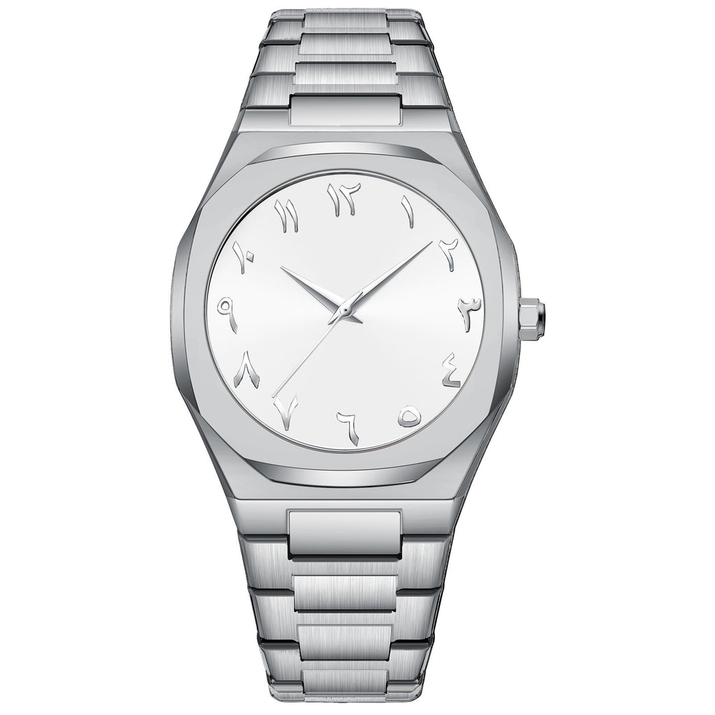 Wasserdichte Herrenuhr mit arabischem Zifferblatt
