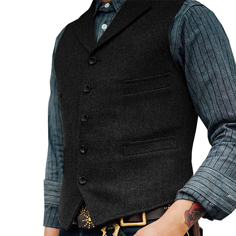 Klassische Herren Weste im koreanischen Stil – Bild 12 | LuxeStyle