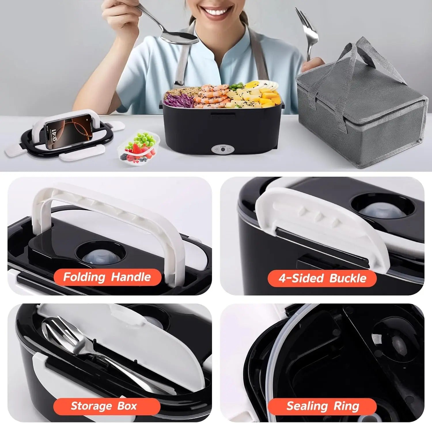 Elektrische Lunchbox für Haus und Auto