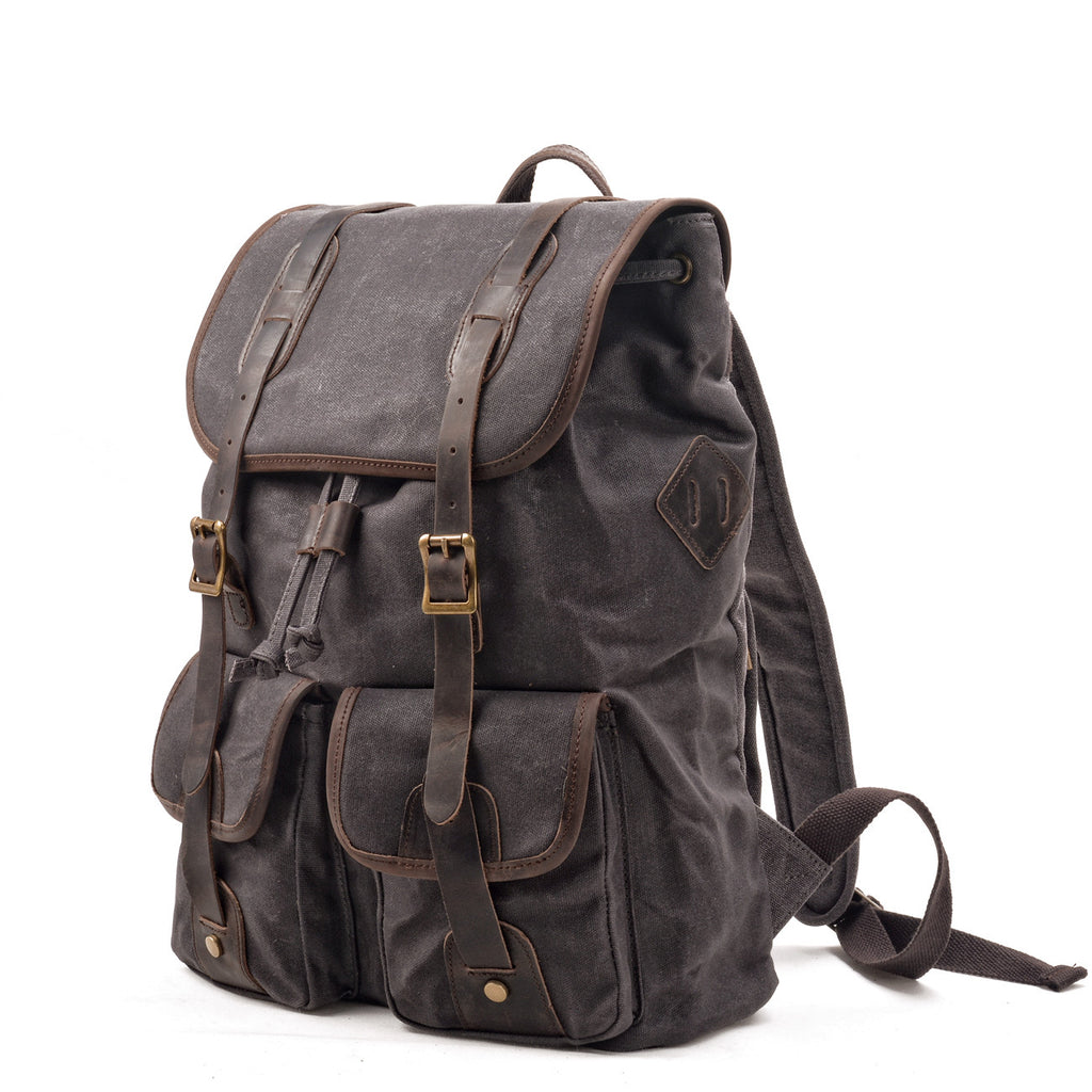 Reise-Rucksack Canvas & Leder – Bild 2 | LuxeStyle