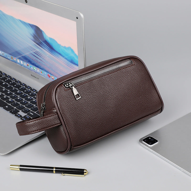 Männlicher Business-Clutch aus weichem Leder