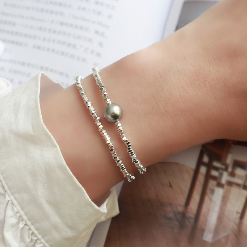 Dezentes Silberarmband mit Süsswasserperlen – Bild 6 | LuxeStyle