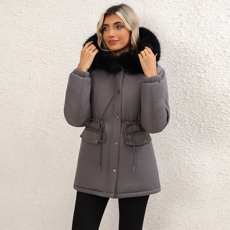 Fleecegefüllte Baumwolljacke mit Kapuze – Bild 7 | LuxeStyle